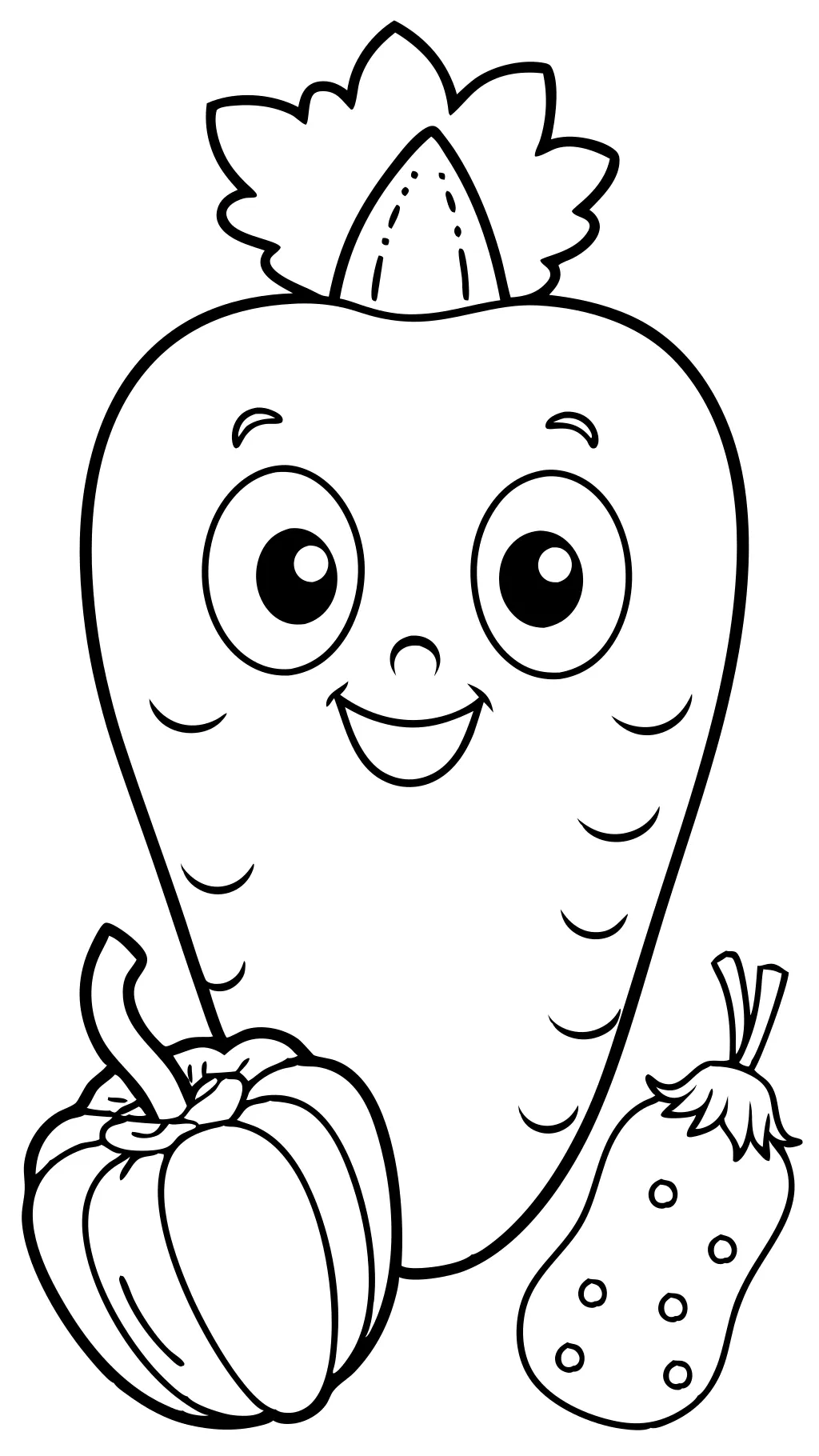 preschool vegetable coloring pages